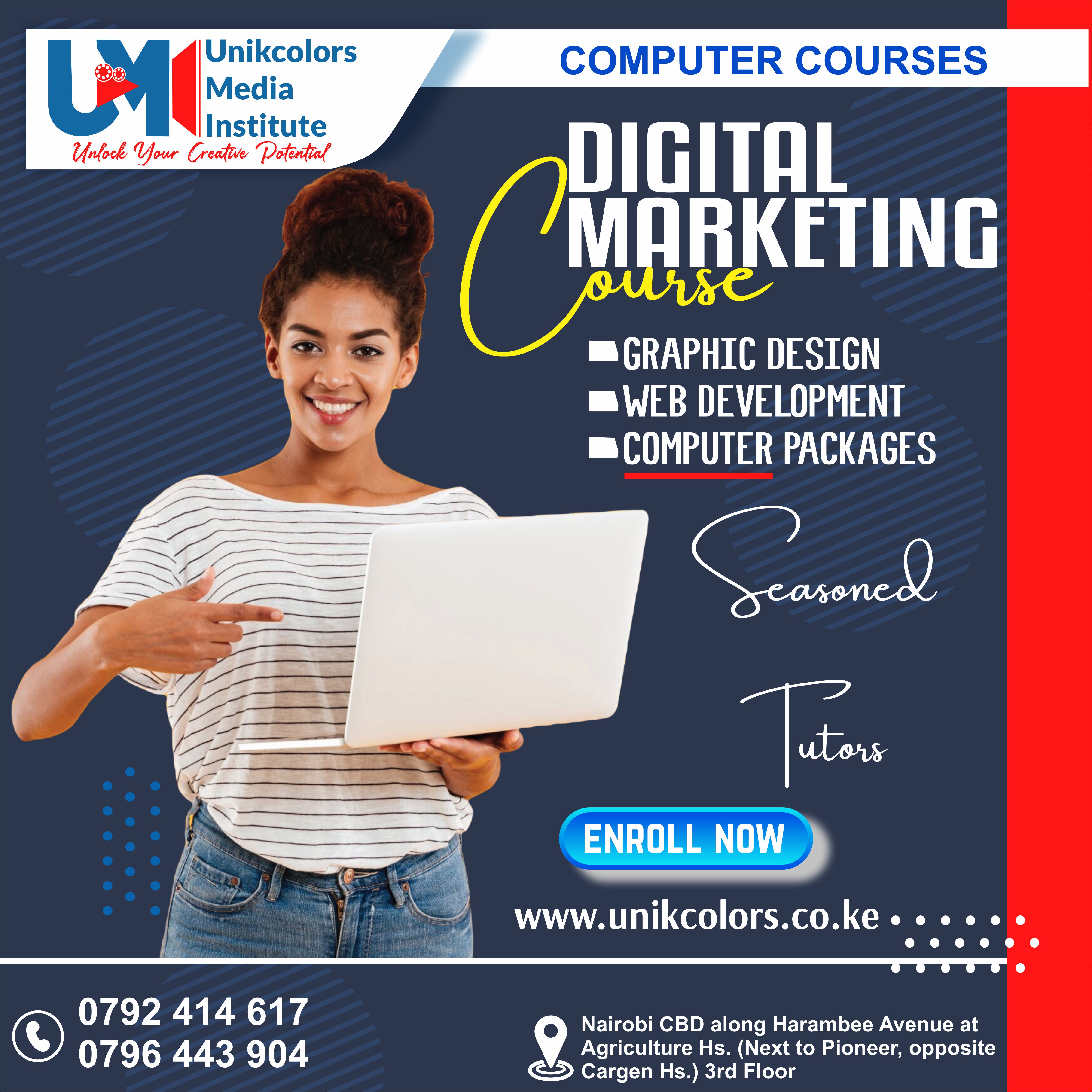 COMPUTER COURSES - DIGITAL MARKETING | GRAPHIC DESIGN | WEB DEVELOPMENT | COMPUTER PACKAGES COURSE